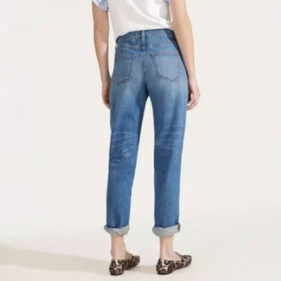 Veronica Beard Benzi Girlfriend Jean Mid Rise Beacon Ranch Blue 25 - Picture 14 of 15